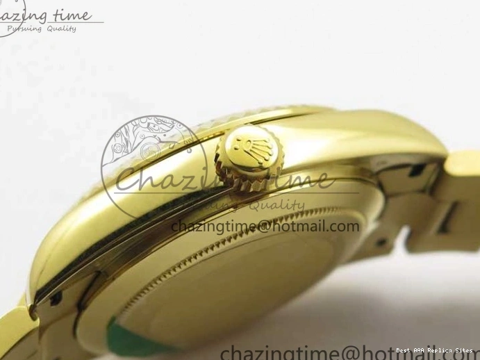 Best AAA Replica Sites YG 326934 Sky-Dweller YG on TravelReady Bracelet 2785 Dial A23J Gold AIF to 1217